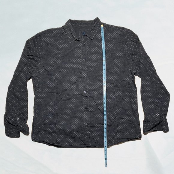 PrAna Navy Triangle Pattern Button Down Shirt XXL - Picture 11 of 11